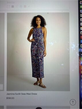 Tommy Bahama Jasmina Sunlit Seas Maxi Dress — Navy Multicolor